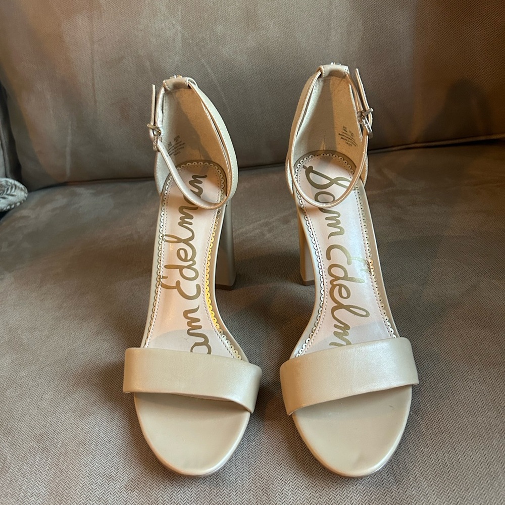 Sam Edelman Women's Tan Block Heel Sandals